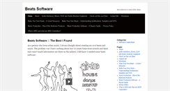 Desktop Screenshot of beatssoftware.net